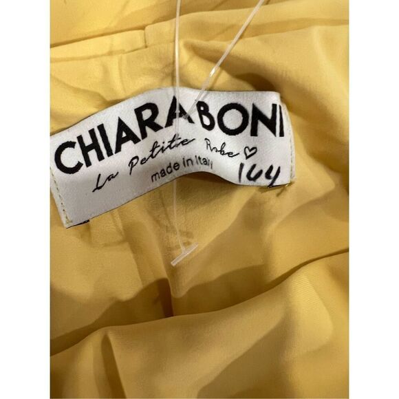 NEW Chiara Boni La Petite Robe Women's Yellow Ruffle Strapless Gown Size 8 & 12 - Picture 13 of 15